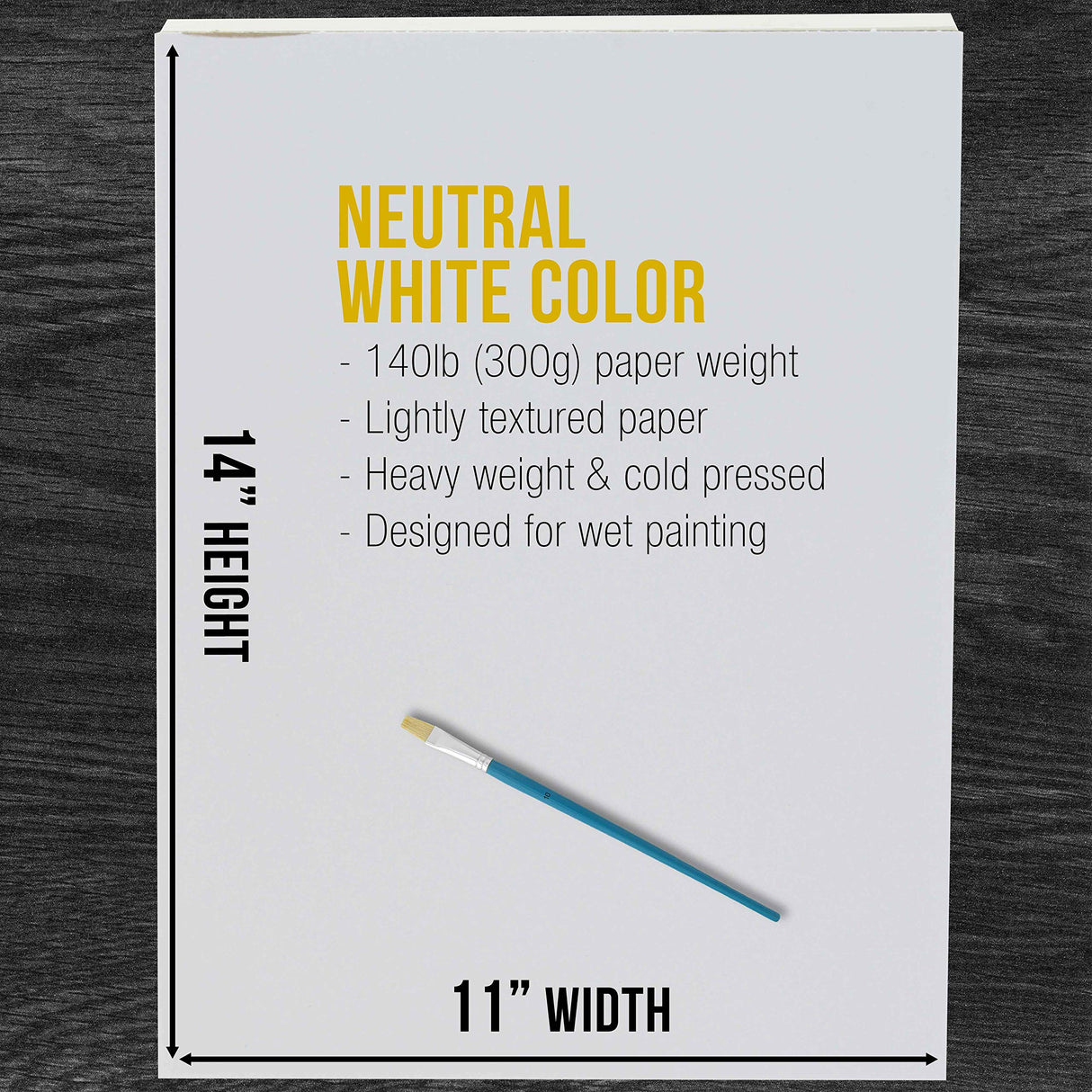 U.S. Art Supply 11" x 14" Premium Heavyweight Watercolor Painting Paper Pad, Pack of 2, 12 Sheets Each, 140 Pound (300gsm) - Cold Pressed, Acid-Free, Wet, Dry & Mixed Media - Artists, Students, Adults U.S. Art Supply