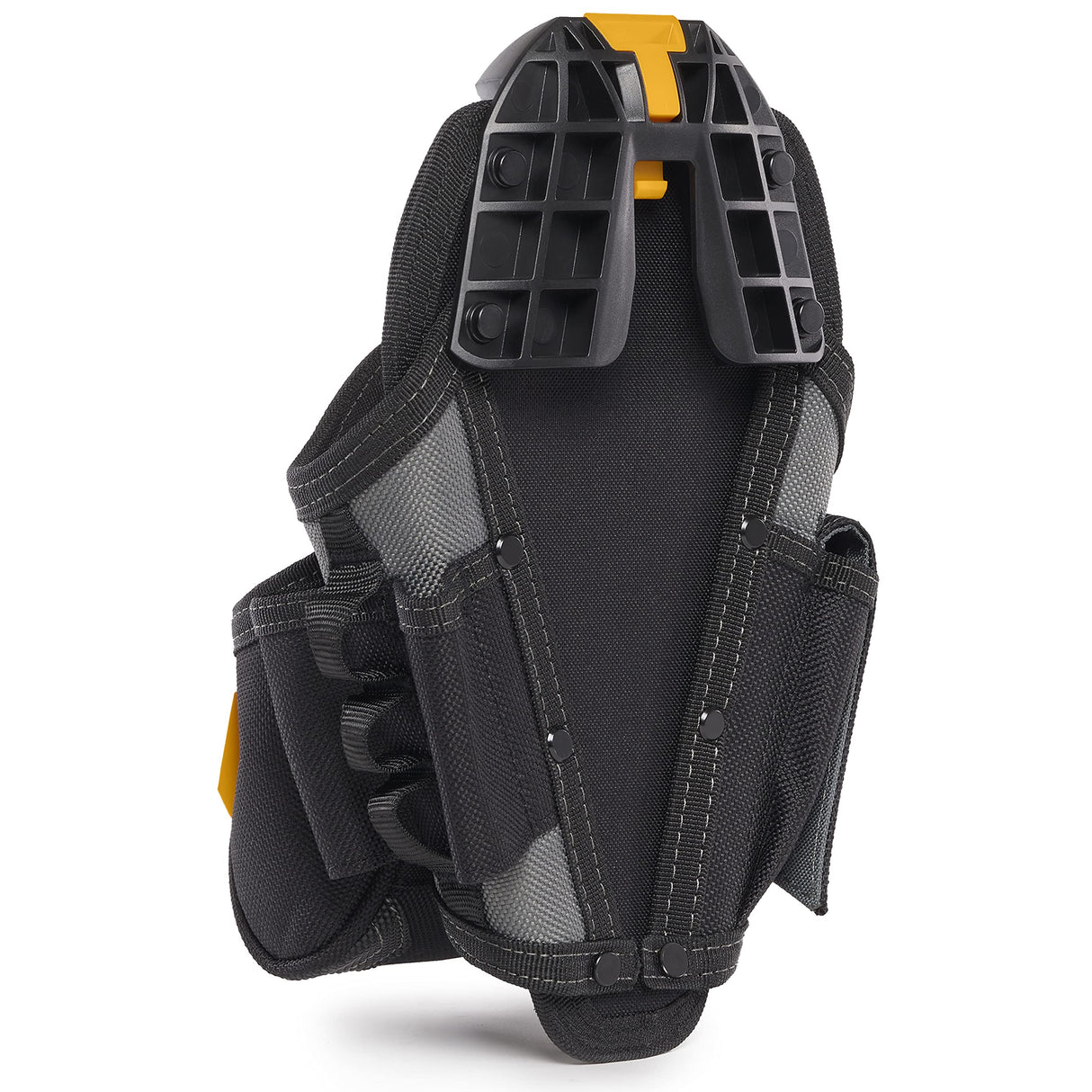 ToughBuilt - Drill Holster Specialist - Covered Accessory Pocket, 15 Pockets, 7 Drill Pockets & 2 Screw Driver Loops, Carabiner Attachments Loops (Patented ClipTech Hub & Work Belts) (TB-CT-20-LX) ToughBuilt