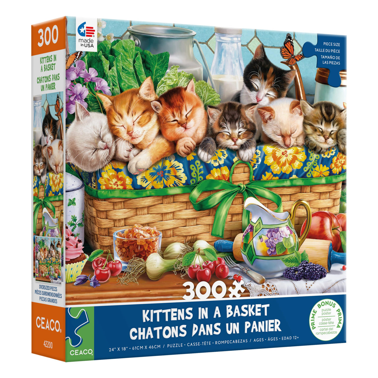 Ceaco - Kittens in a Basket - 300 Piece Jigsaw Puzzle Ceaco