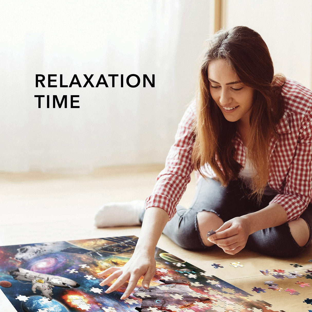 Milky Way Puzzle Galaxy Puzzles – 1000 Piece Adult Puzzle for Adults/Puzzle Space/Solar System/Jigsaw Puzzle Stunning/Puzzles for Adults 1000 Pieces and Up/ 20" x 27"/ 3 Fun Bonus Items by LetsPuzl LetsPuzl