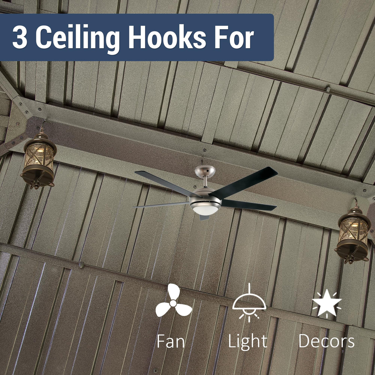 12' x 20' Hardtop Gazebo Outdoor Aluminum Gazebos with Galvanized Steel Double Canopy for Patios Deck Backyard,with Curtains&Netting by domi outdoor living Brown domi outdoor living