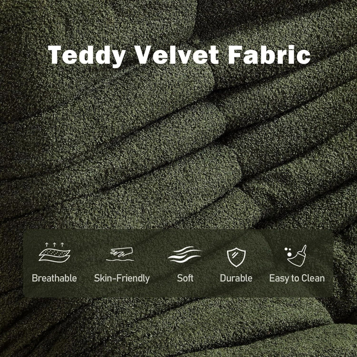 Bean Bag Chair, Loveseat Fireside Chair Bean Bag Sofa Large Bean Bag Chair for Adults, 2 Seater Bean Bag Chairs for Teens with High Density Comfortable Foam, Bean Bag for Living Room, Bedroom (Green) YVDNHP