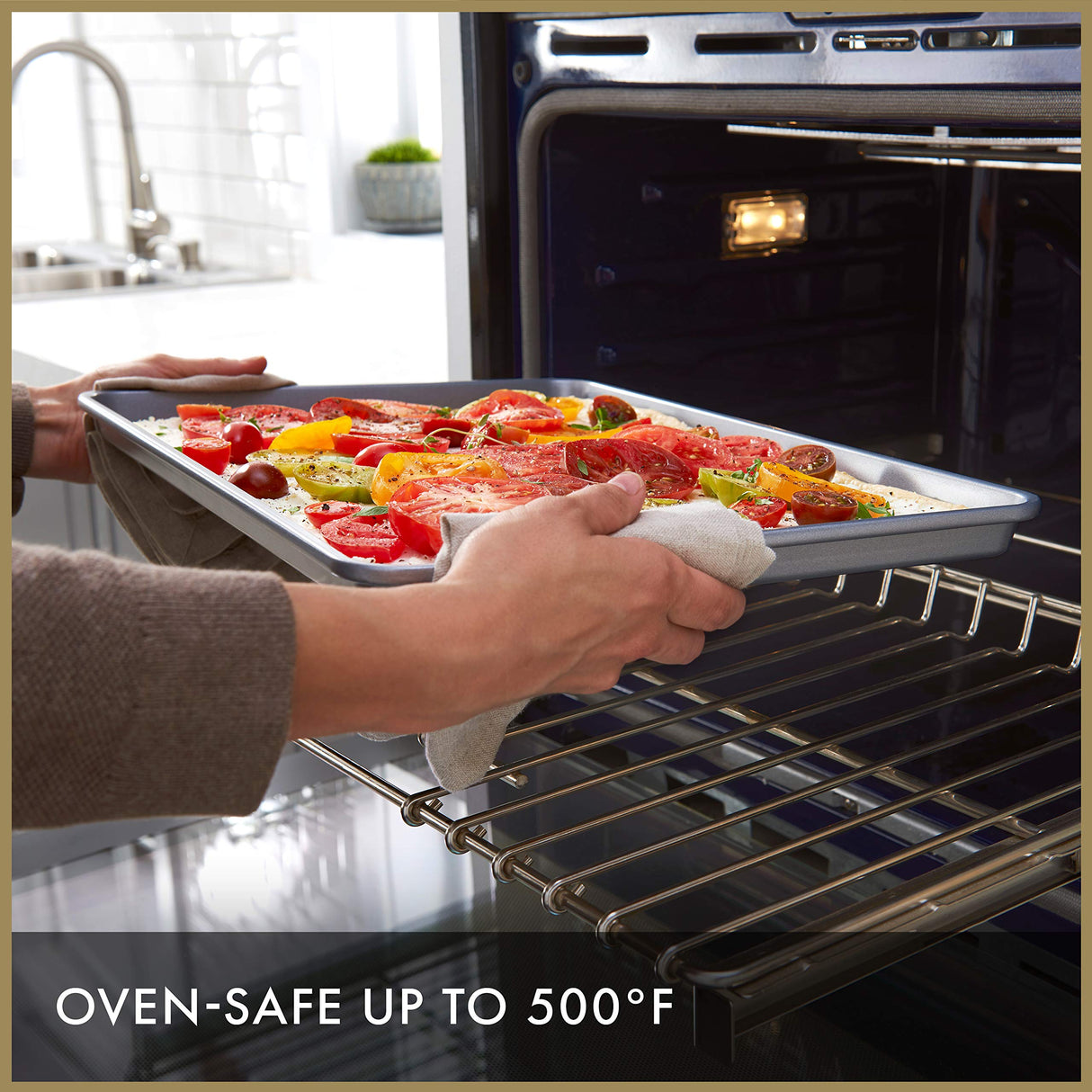 Calphalon Premium Nonstick Baking Pans Set of 2, 12 x 17 inch, Silverware, Heavy Gauge Steel Core Calphalon