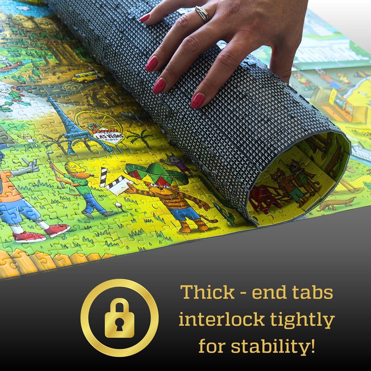 Pawsome America by Gerjato | 1000 Piece Puzzle for Adults, Family and Kids – 20x30 Inch HD Puzzles for Adults 1000 Pieces with a Silky Matte Finish | Fun Unique USA Puzzle Gift Box with 1:1 Poster Gerjato