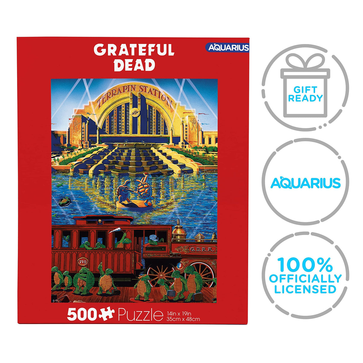 AQUARIUS Grateful Dead Puzzle (500 Piece Jigsaw Puzzle) - Glare Free - Precision Fit - Officially Licensed Grateful Dead Merchandise & Collectibles - 14x19 Inches AQUARIUS