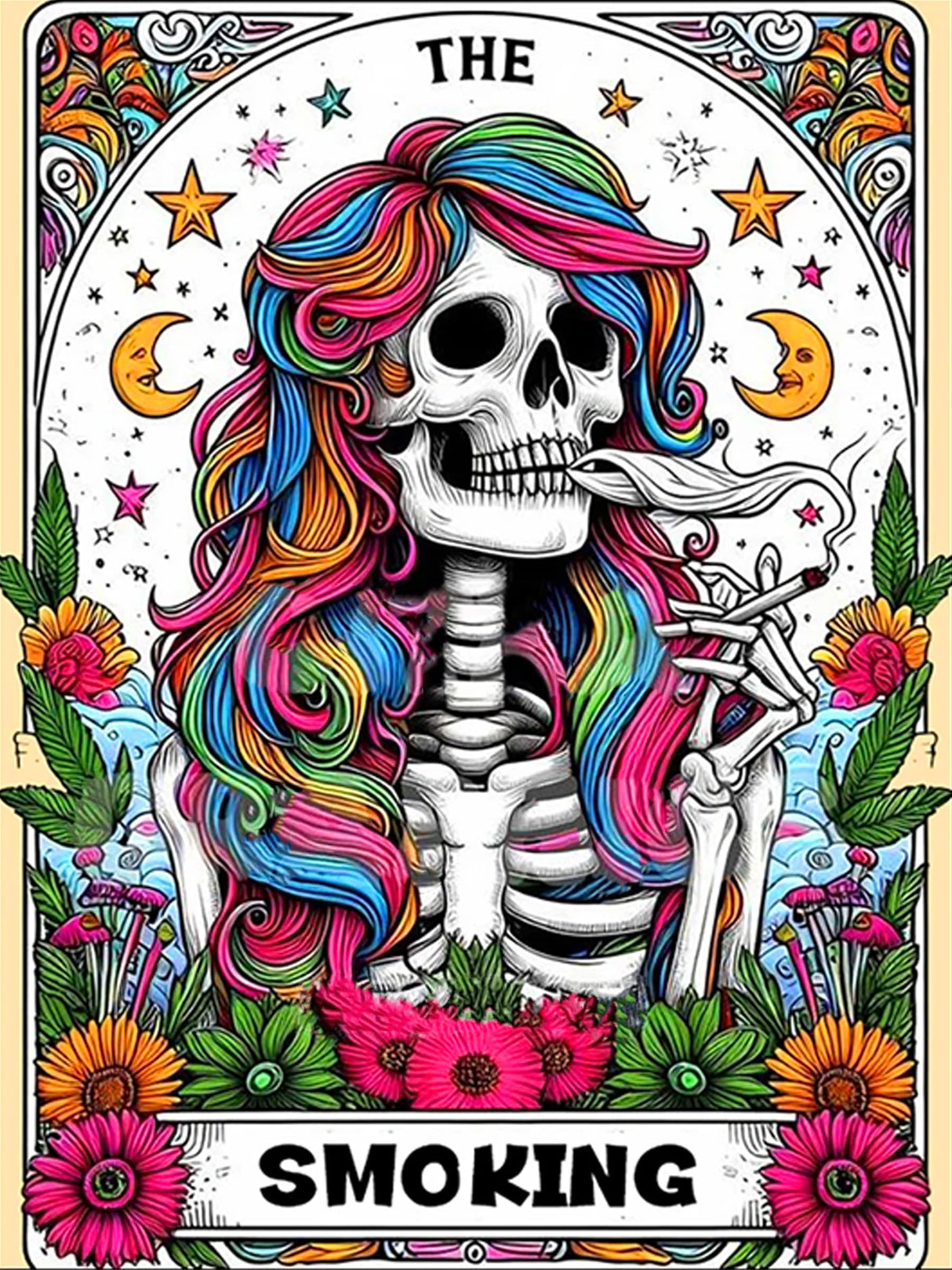 Meothan Diamond Painting Kits for Adults, 5D DIY Skull Diamond Art Kits for Adults Beginners, Diamond Dots Kits Gem Arts Crafts for Living Room Bedroom Offices Home Wall Decor 12X16 Inch Meothan