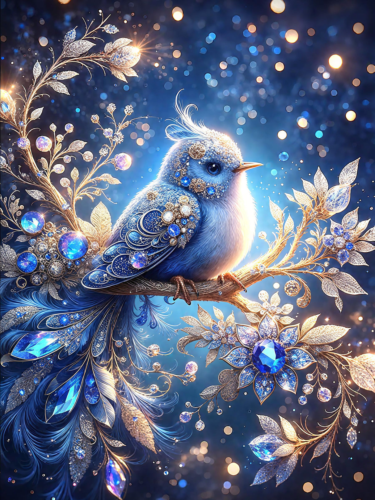 Benjenes Diamond Art Kits for Adults, Bird Diamond Painting Kits for Adults, 5D DIY Round Drill Gem Art Paint with Diamonds Dots Crafts Kits for Home Decor Gift 12x16inch Benjenes