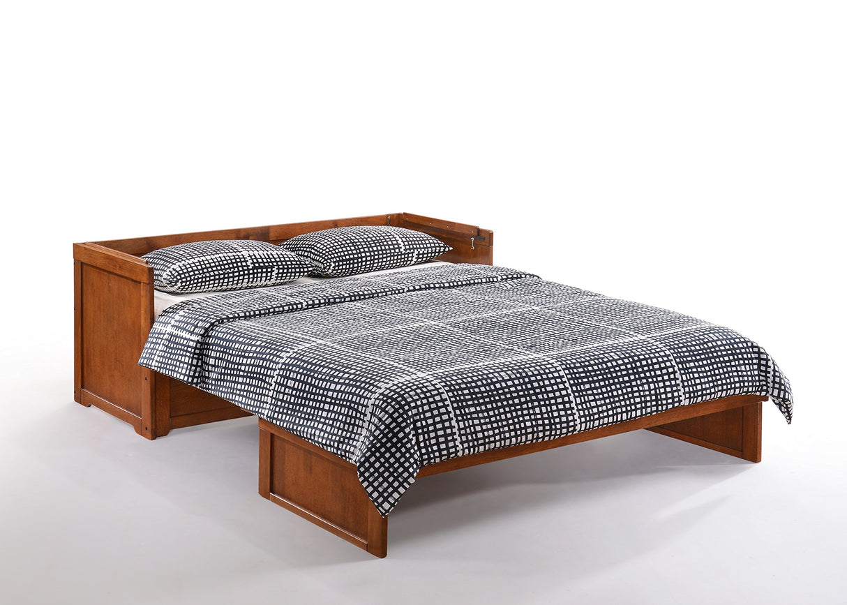 NIGHT & DAY Furniture Murphy Cube Cabinet Bed (Cherry) Night & Day Furniture