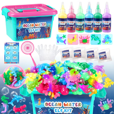 knmirtb Fairy Water Gel Kit, Magic Elf Toy Kit for Kids,DIY Magic Water Gel Craft,Birthday Gifts,Party Favors for Kids,Christmas Gifts for Boys & Girls