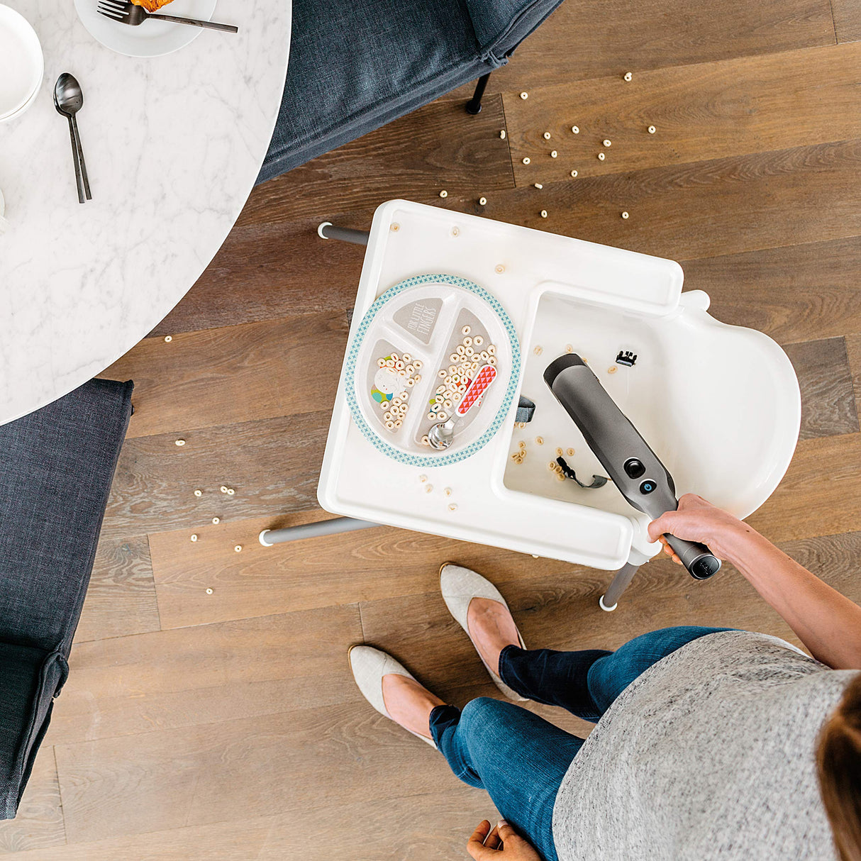 Shark WV201 WANDVAC Handheld Vacuum, Lightweight at 1.4 Pounds with Powerful Suction, Charging Dock, Single Touch Empty and Detachable Dust Cup,Graphite, Slate Shark