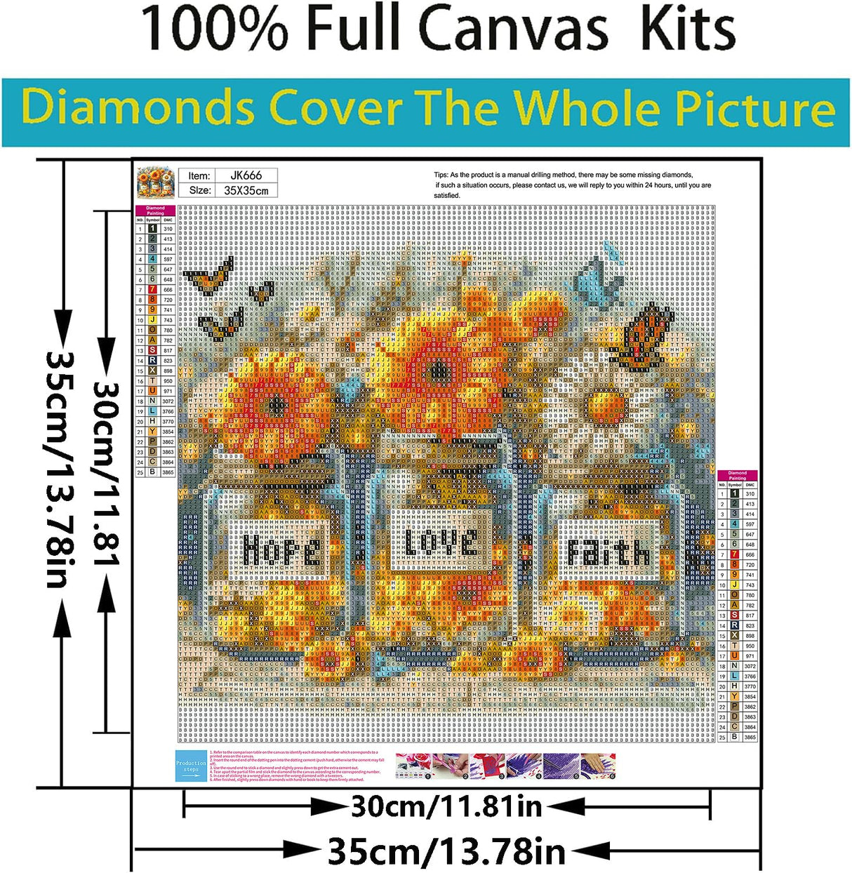 5D Diamond Art Kits for Adults Beginners,Sunflower Butterfly Pot DIY Full Round Drill Diamond Painting Kits,Rose Paint by Diamonds Dots Gem Art Easy,Home Wall Decor 14X14 Inch Acelii