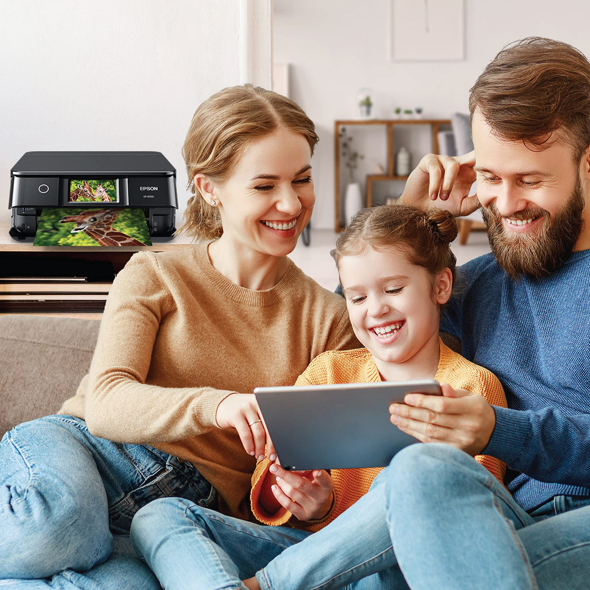 Epson Expression Photo XP-8700 Wireless All-in-One Printer with Built-in Scanner and Copier and 4.3" Color Touchscreen, Black Epson