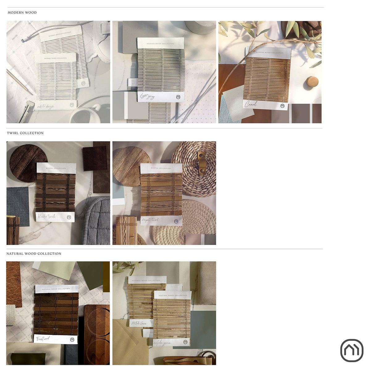 MOOD Custom Bamboo Shades | Rustic | Cordless Bamboo Roman Shades for Windows and Doors (Natural Woven) | Rustic Walnut (Great Privacy) | 31" W X 36" H Mood