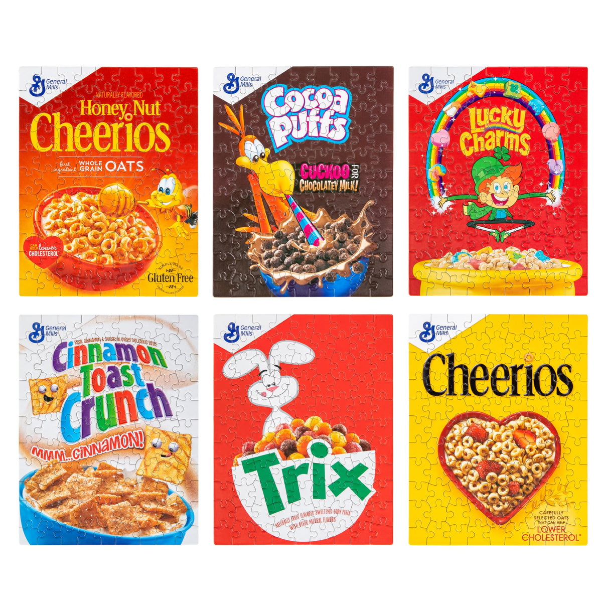 White Mountain Puzzles Mini Cereal Boxes - 100 Piece Puzzles - Six Pack of Puzzles White Mountain