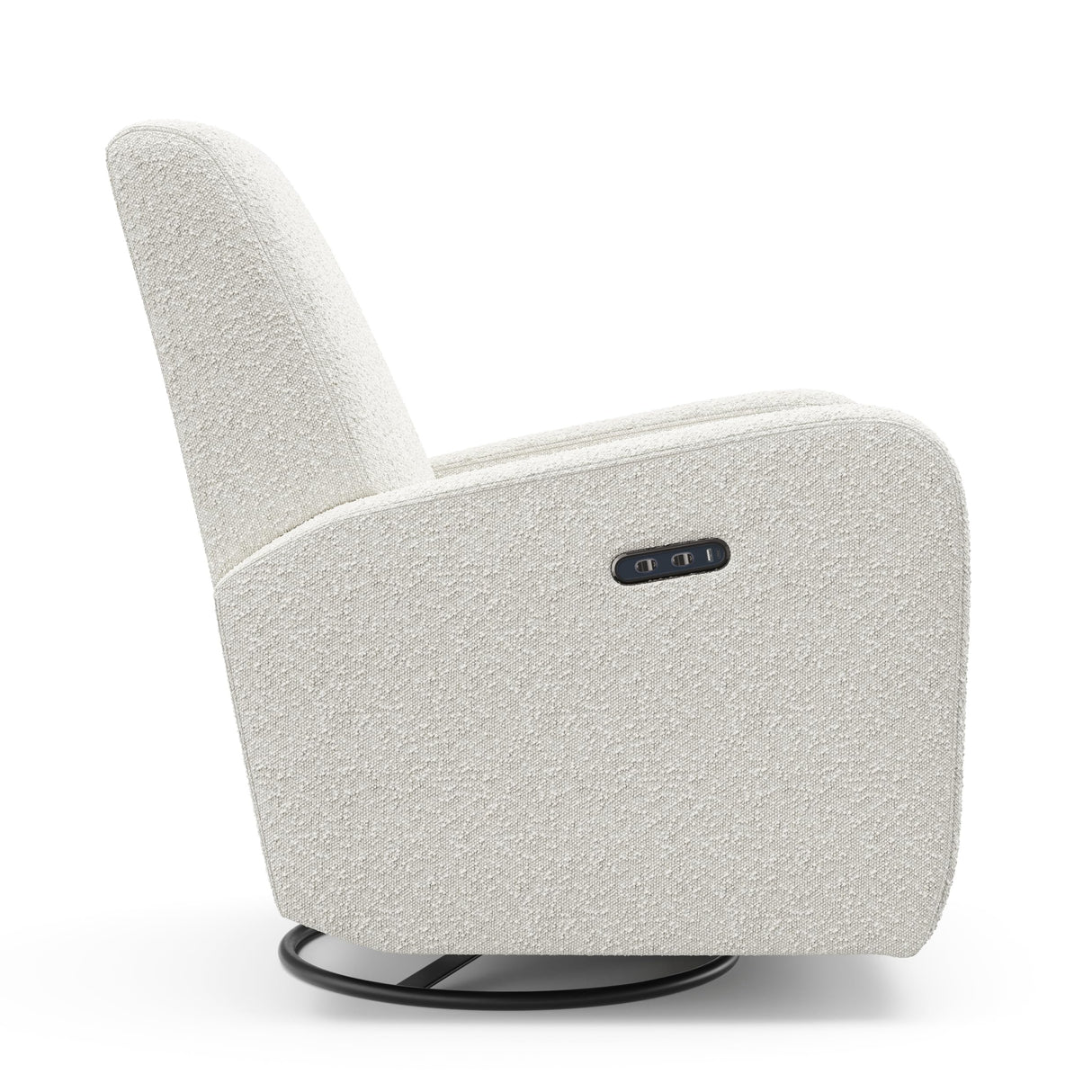 Graco Bellwood Power Recliner Swivel Glider (Ivory Boucle) – Electronic Power Recliner for Nursery, Includes Dual-USB Charging Port for USB-A & USB-C, Glider Rocking Chair with Full Recline Graco