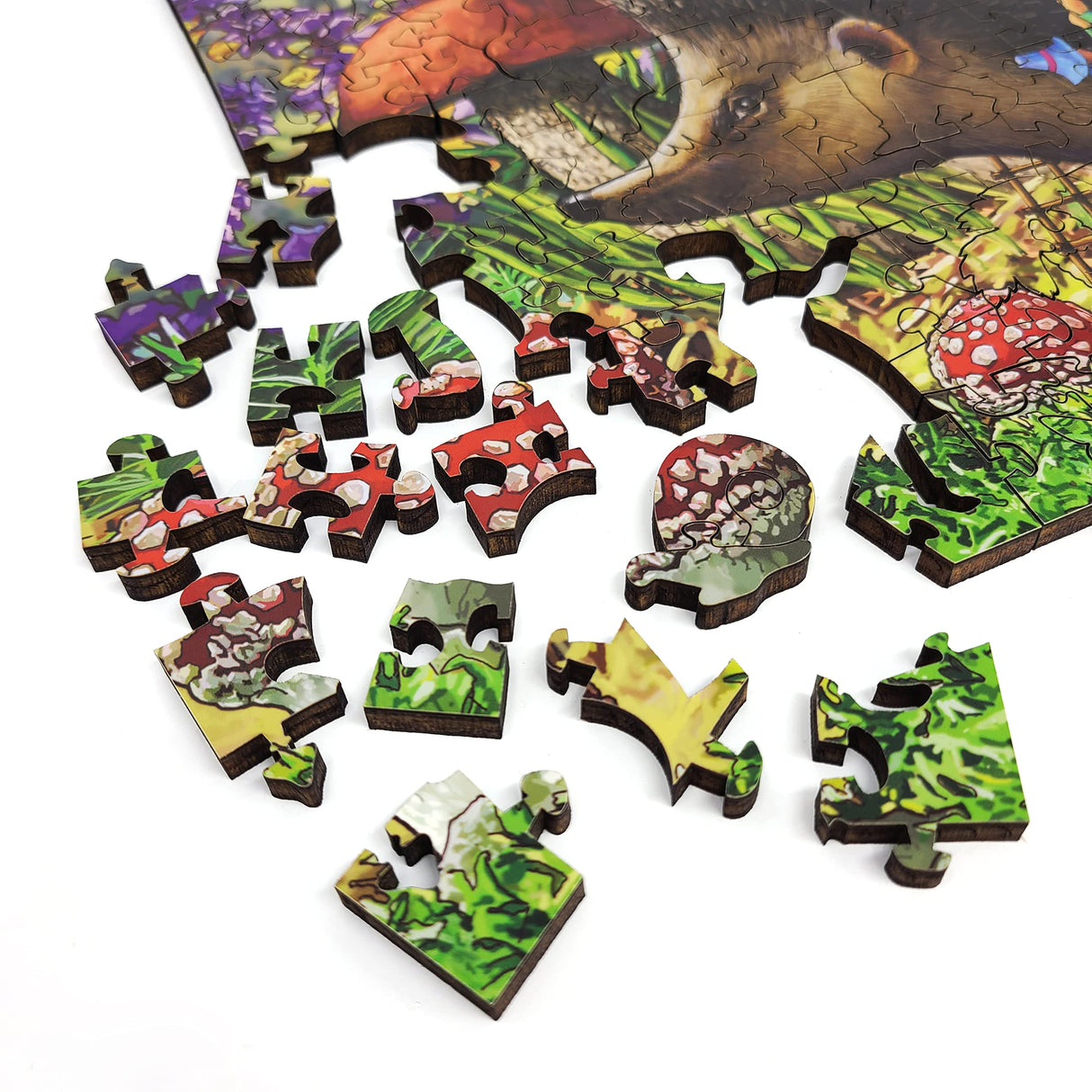 Wooden Jigsaw Puzzlе for Adults - Uniquely Shaped Pieces - Made in The USA by FoxSmartBox - 240 Pieces - Majestic Harvest FoxSmartBox