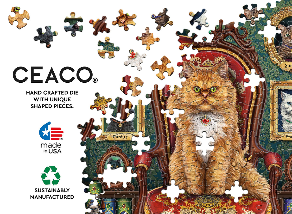 Ceaco - Night Spirit - Mad About Cats - 500 Piece Jigsaw Puzzle Ceaco