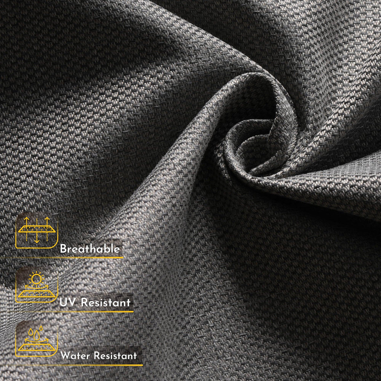 Weaxty 5 Pieces Wicker Patio Furniture Sets, Outdoor Sectional Sofas with Coffee Table, Thicken Cushion All Weather Rattan Patio Conversation Couch Set for Porch Balcony Yard Poolside, Dark Grey weaxty W