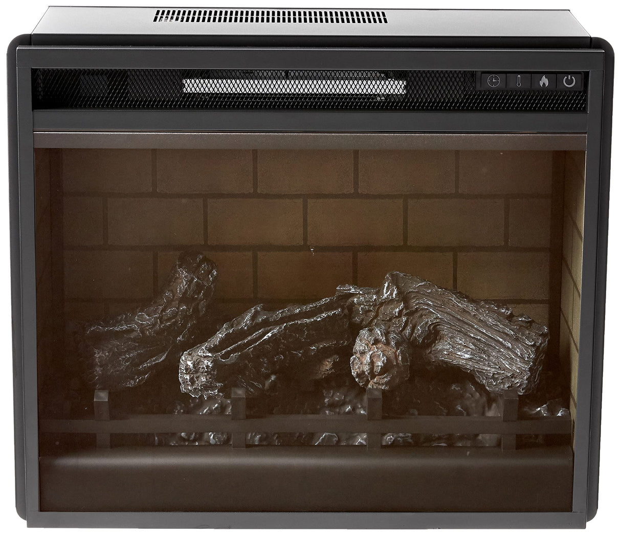 Signature Design by Ashley 24" Electric Infrared Fireplace Insert with Remote Control, Black Signature Design by Ashley