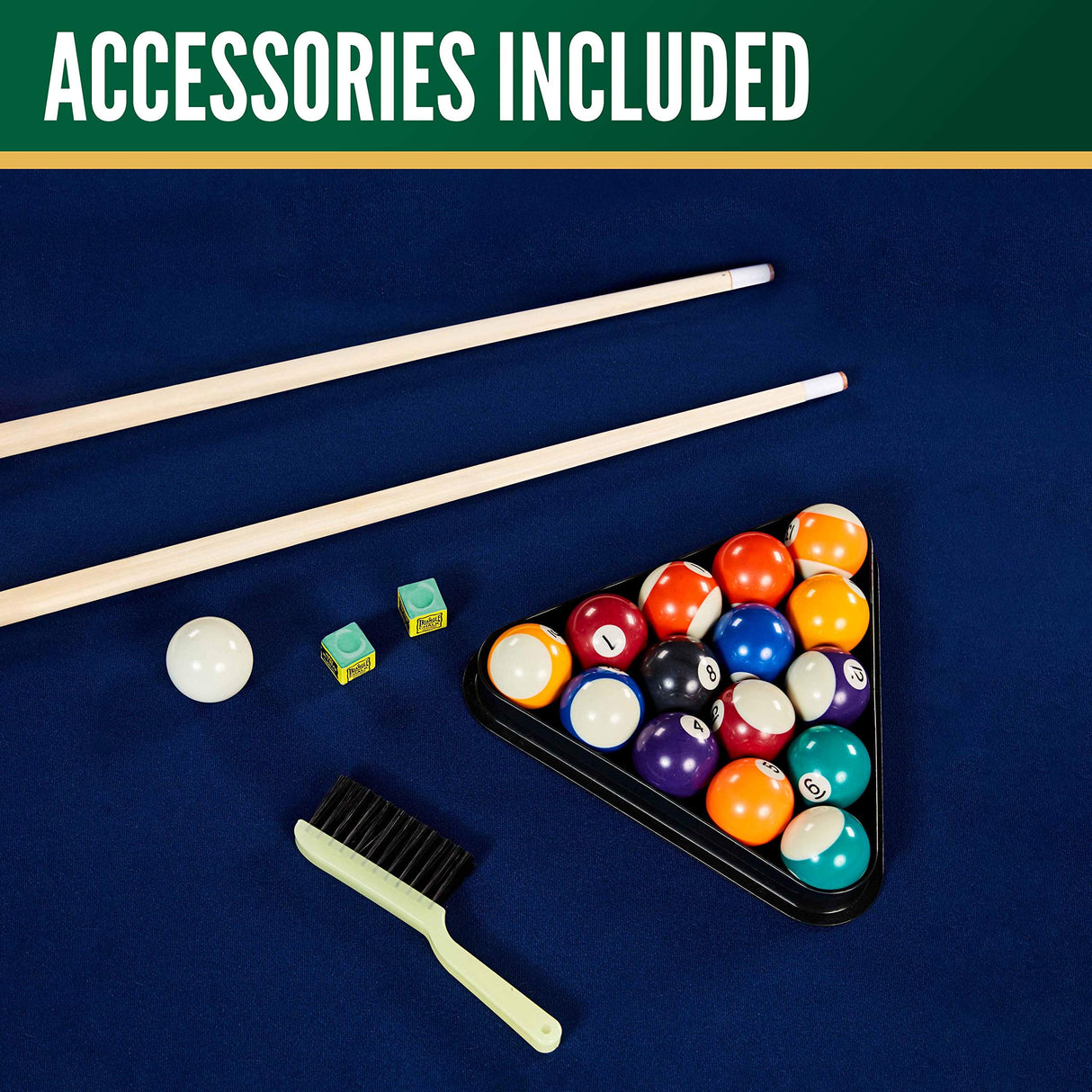 THORNTON 7' Modern Drop Pocket Table With Pool Ball and Cue Stick Set Thornton