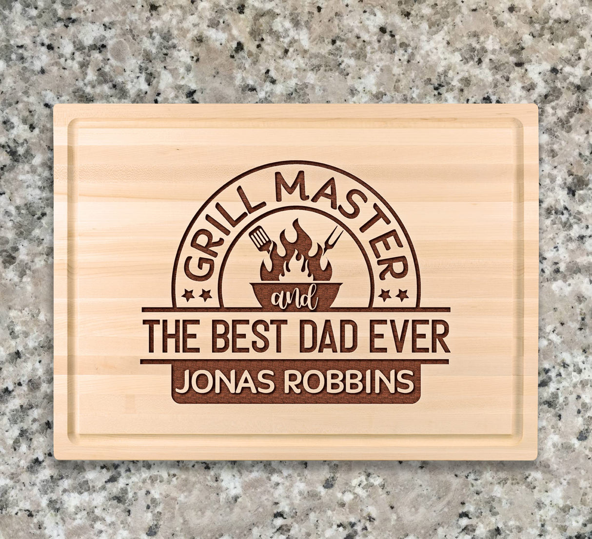 Personalized Cutting Board For Dad Custom Cutting Board Fathers Day Chopping Board Wood Engraved Butcher Cutting Board TEEAMORE