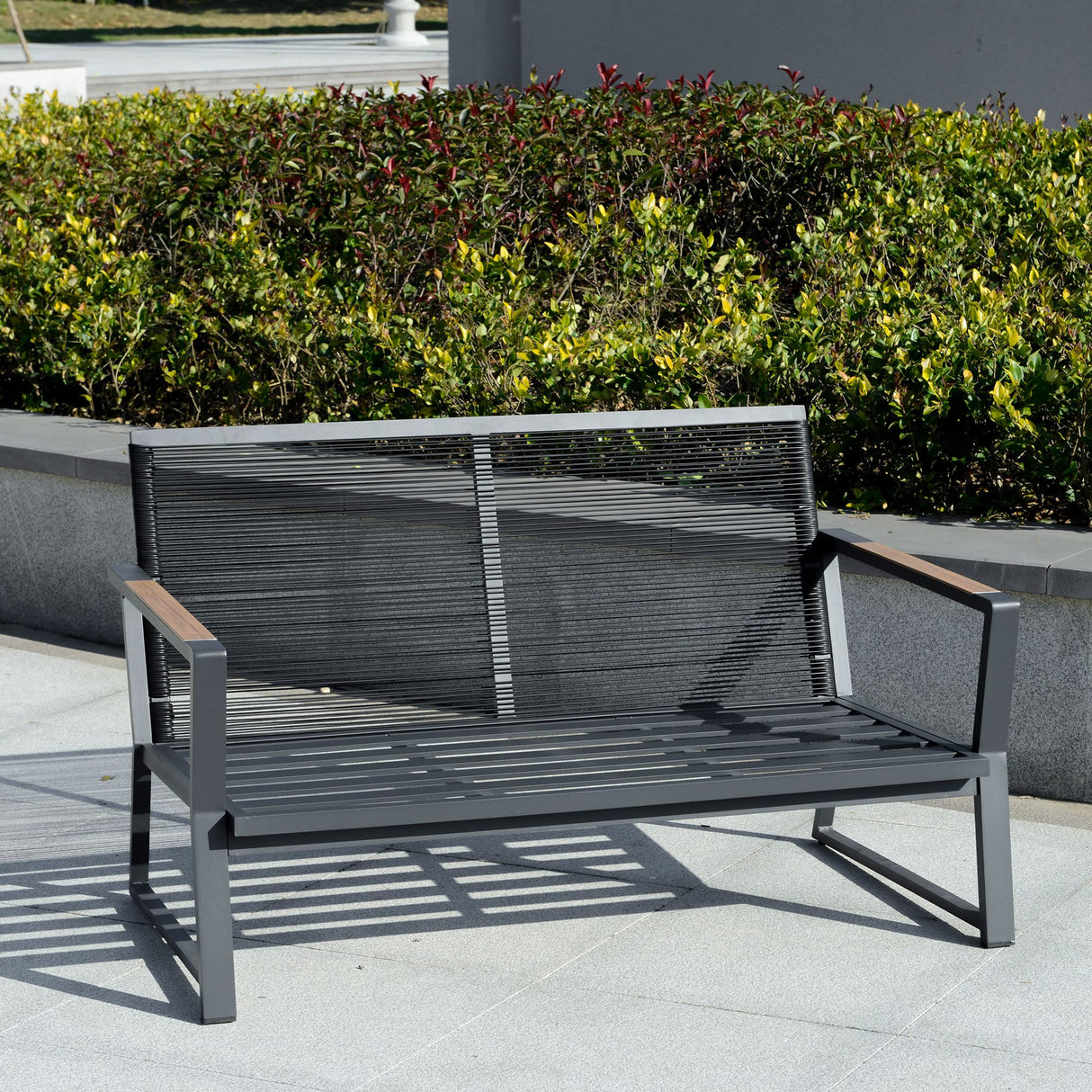 Outsunny 4 Piece Patio Furniture Set, Aluminum Conversation Set, Outdoor Garden Sofa Set with Armchairs, Loveseat, Center Coffee Table and Cushions, Cream White Outsunny