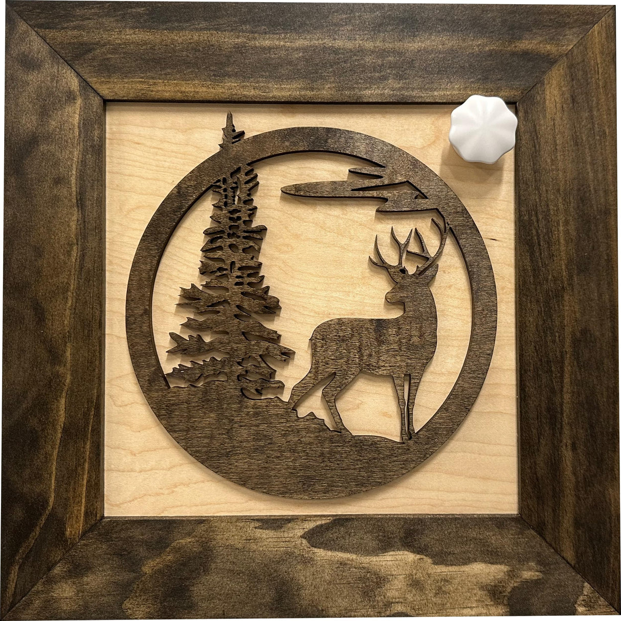 Hidden Gun Cabinet Buck in Nature - Concealed Gun Safe To Securely Store Your Gun by Bellewood Designs Bellewood Designs