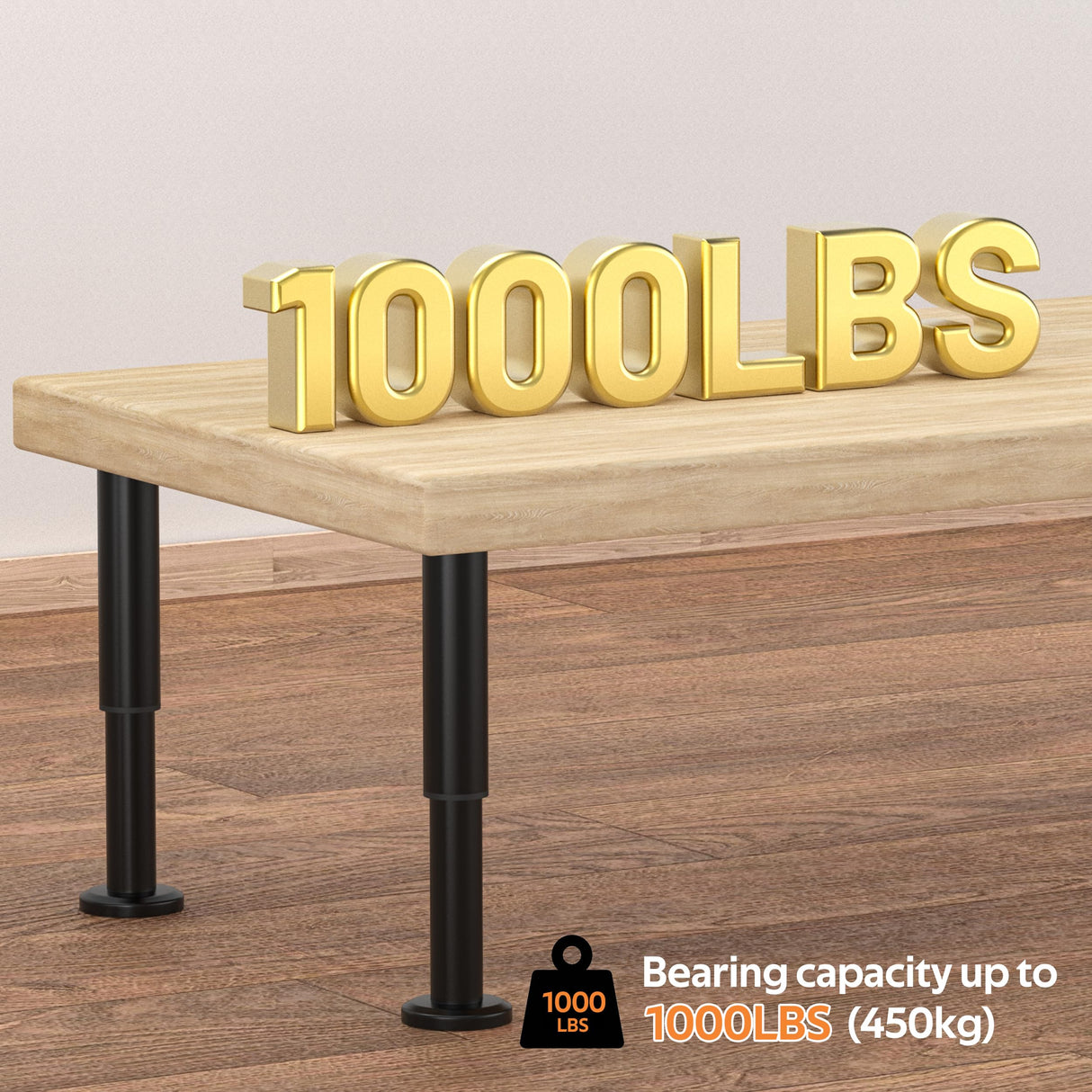 Adjustable Metal Furniture Legs 4-7.87 inch for Sofa, Bed, Chair and Cabinet Support Wlrrcwdttc