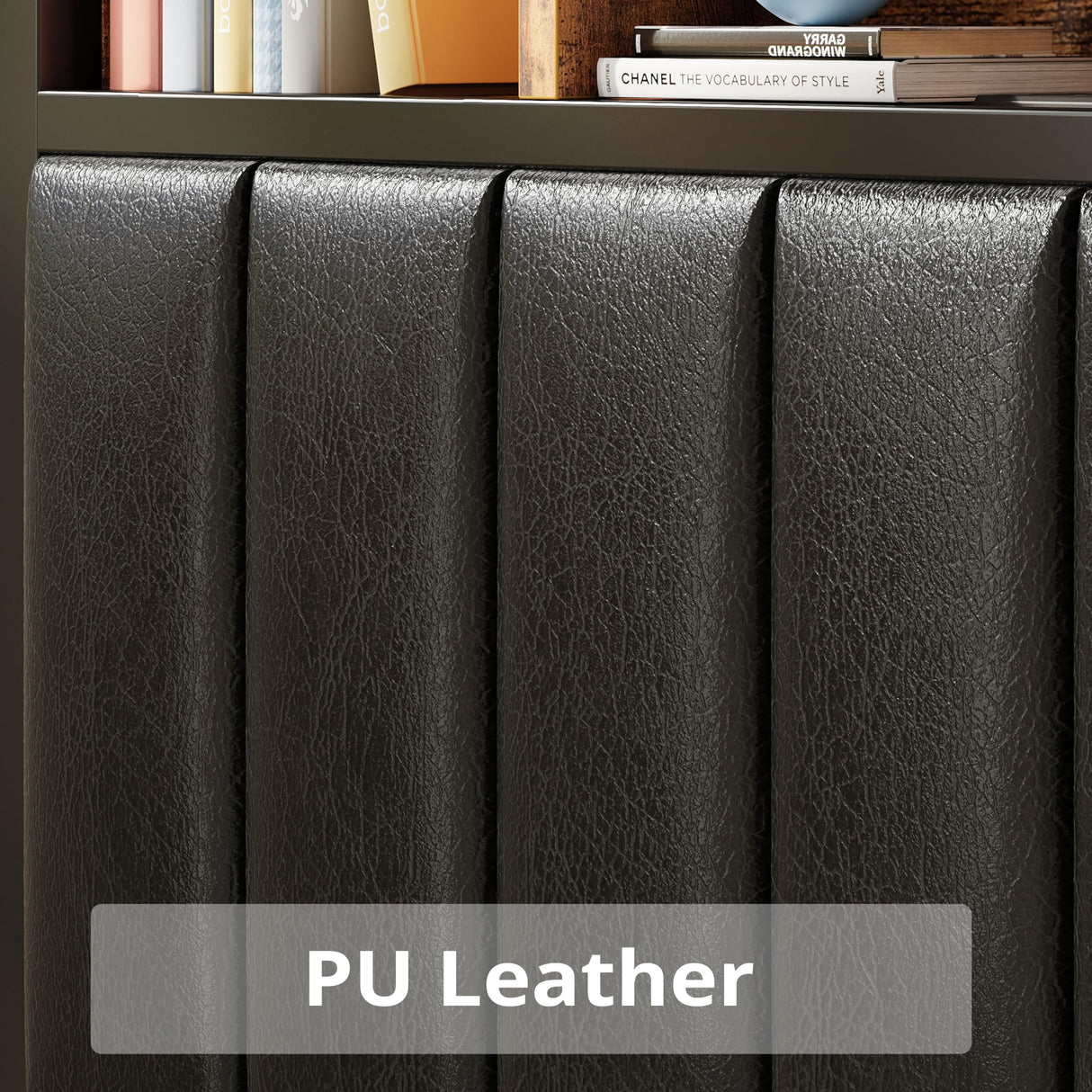 ANCTOR Twin Size Bed Frame with Upholstered Headboard and LED Light, Strong Platform Bed with Charging Station,No Box Spring Needed ANCTOR