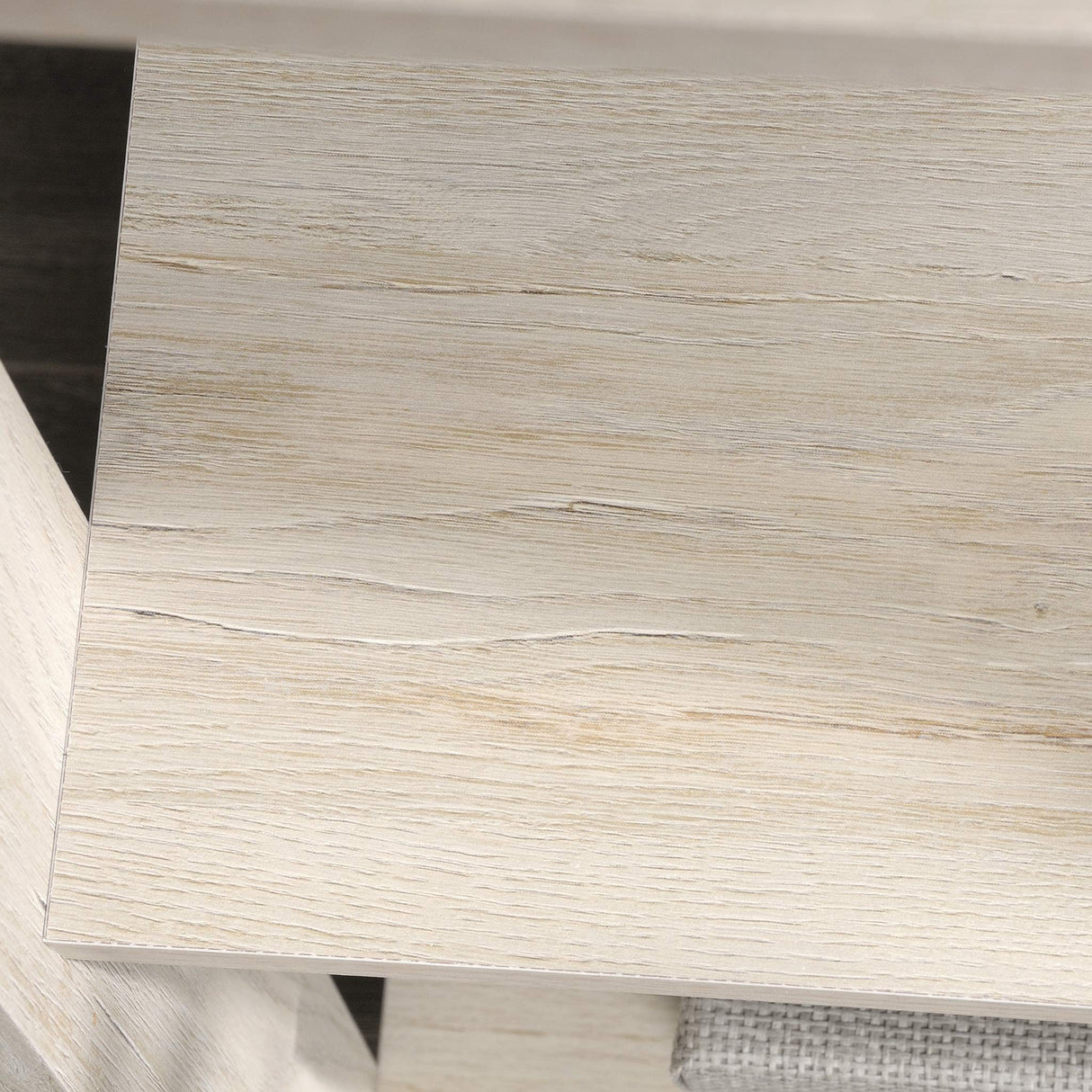 Sauder Trestle 5-Shelf Bookcase in Chalked Chestnut Finish Sauder