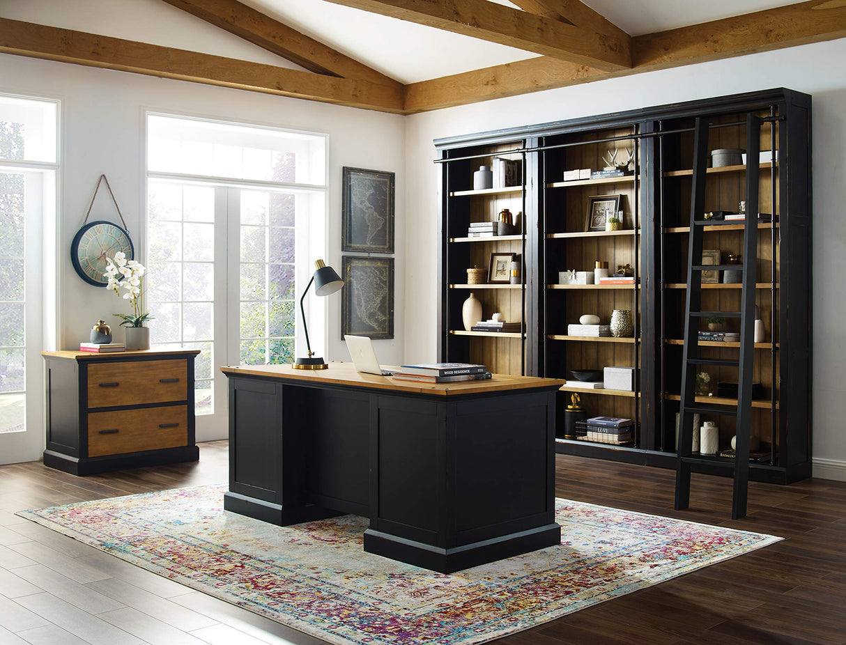 Martin Furniture Fully Assembled Aged Ebony Toulouse 6 Shelves Bookcase, Martin Furniture