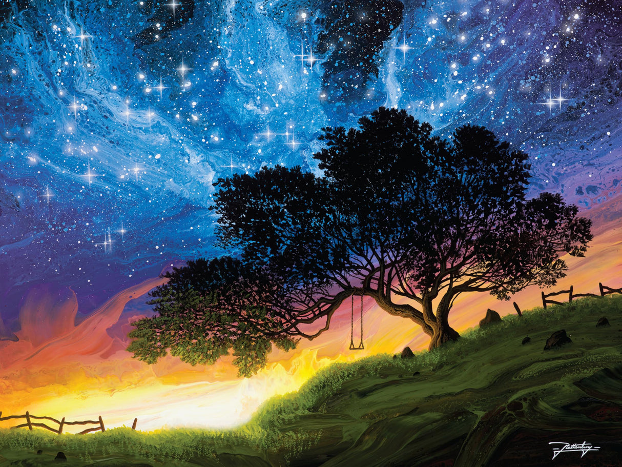 Ceaco - Glow in The Dark - Glowing Skies - 750 Piece Jigsaw Puzzle Ceaco