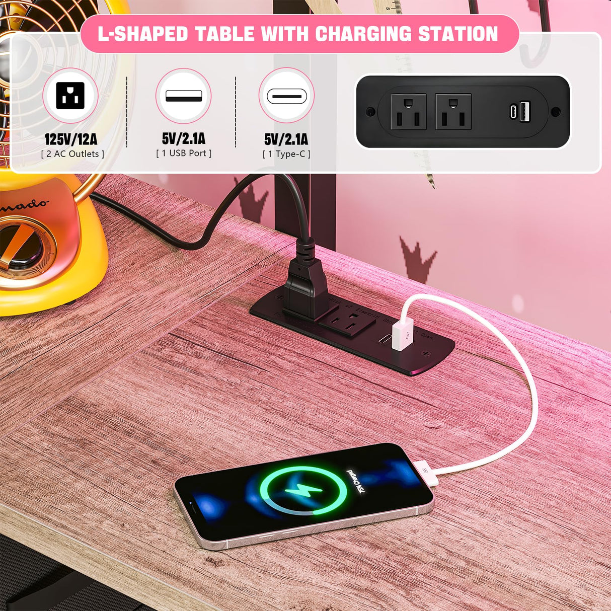 BYSAUD Loft Bed Twin Size with L Shaped Desk and Storage, Metal Bunk Loft Bed Frames with Desk Underneath and LED Lights and Charging Station 5 Drawer 2 Pegboards Clothes Rack, Noise Free, Gray BYSAUD