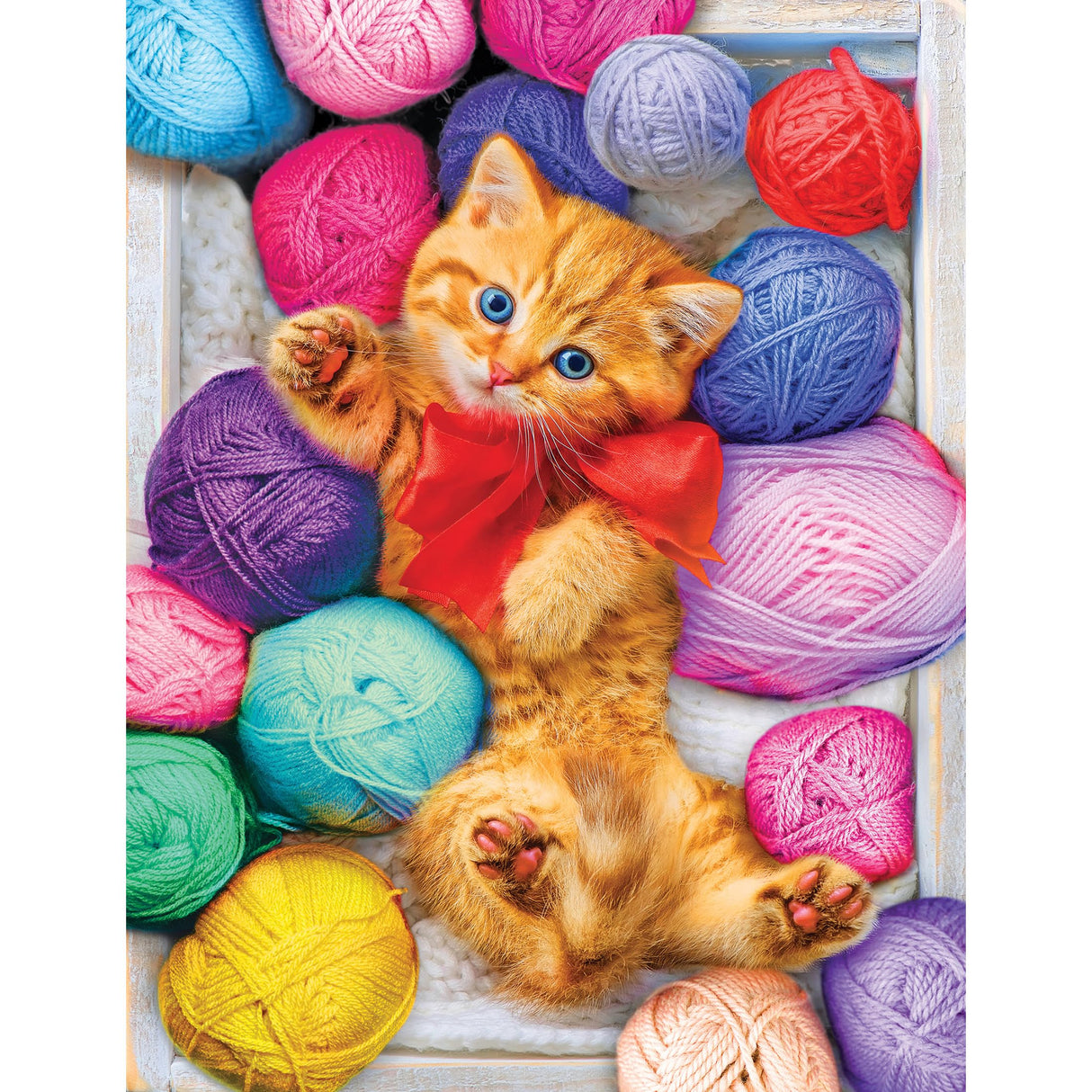 RoseArt - Kodak Premium - Cuddly Yarn Box - 100 Piece Jigsaw Puzzle for Kids and Adults RoseArt