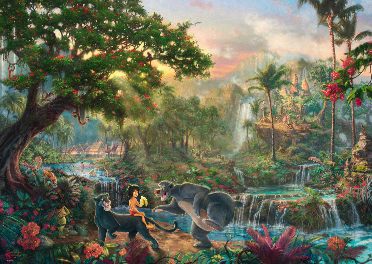 Schmidt Spiele Thomas Kinkade: Disney - The Jungle Book Jigsaw Puzzle (1000Pc) Schmidt