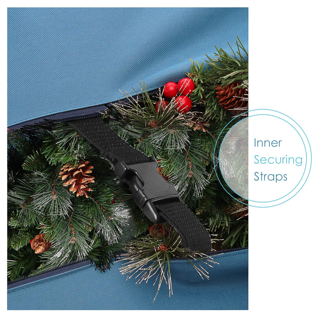 Christmas Tree Storage Bag - Extra Large Tree Rolling Storage Bag - Fits Upto 9 ft. Artificial Disassembled Trees, Durable Handles & Wheels for Easy Carrying & Transport - Tear Proof Oxford Duffle Bag Hearth & Harbor