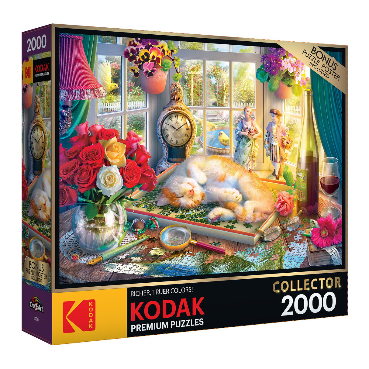 RoseArt - Kodak Collector - Puzzle Time - 2000 Piece Jigsaw Puzzle for Adults KODAK PREMIUM PUZZLES