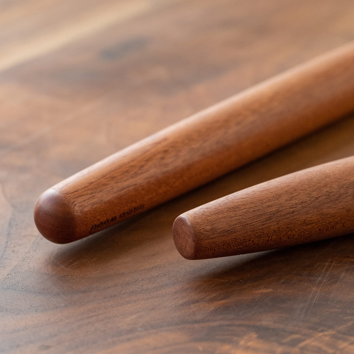 Muso Wood Sapele Wooden French Rolling Pin for Baking, Tapered Roller for Fondant, Pie Crust, Cookie, Pastry (French 15-3/4inch) muso wood