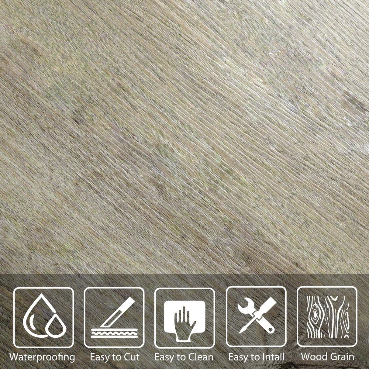 W&S 1 Piece Caesious Grey 3" x 12" Peel and Stick Wood Panels for Walls, Stick on Wood Look Tile for RV,Living Room,Accent Wall,Faux Wood Paneling for Kitchen Backsplash,Self Adhesive Wall Planks W&S WOOD & STONE