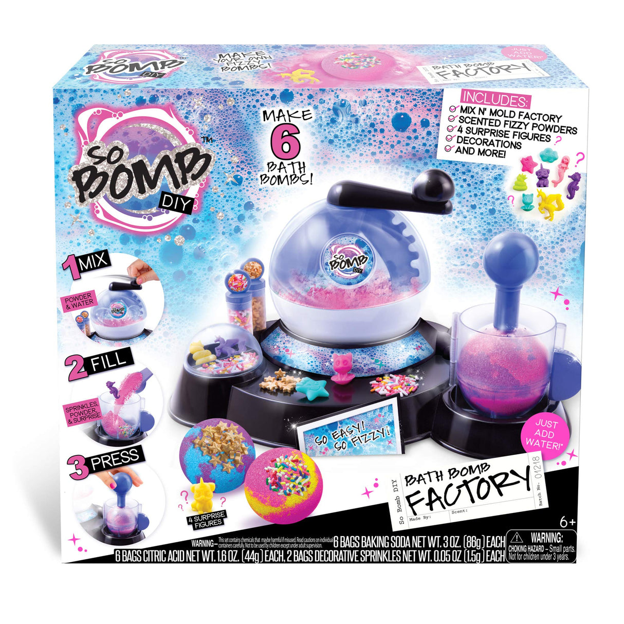 Canal Toys USA So Bomb DIY - Bath Bomb Factory, Multicolor Canal Toys