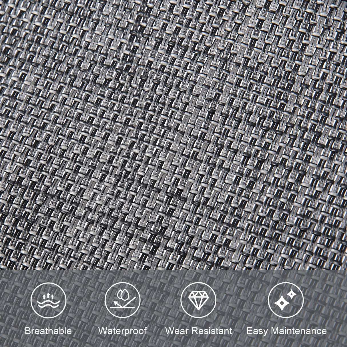 mansion home Outdoor Lounge Chair, Chaise Lounge for Patio & Lawn, Pool Lounge Chairs with Removable Pillow, Dark Grey mansion home