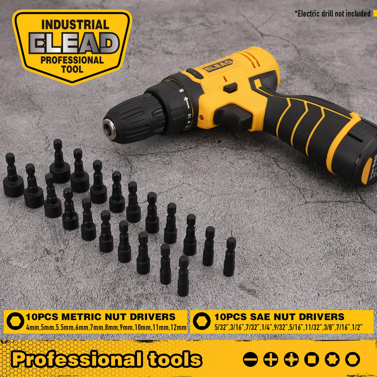 Magnetic Screwdriver Set with Case: 86-Piece Slotted Phillips, Hex, Torx, Precision, Nut Drivers, Driver Bits and Magnetizer, Ergonomic Handle, Ideal for Mechanics and Professionals ELEAD