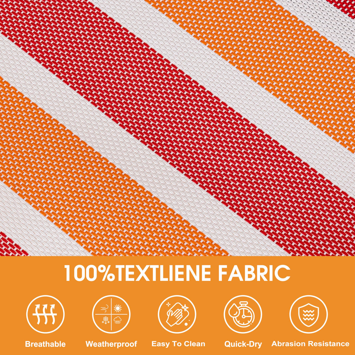 Lazy Daze Hammocks Quick Dry Hammock with Spreader Bar 2 Person Double Hammock with Chains Outdoor Outside Patio Poolside Backyard Beach 450 lbs Capacity, Red Stripes Lazy Daze Hammocks