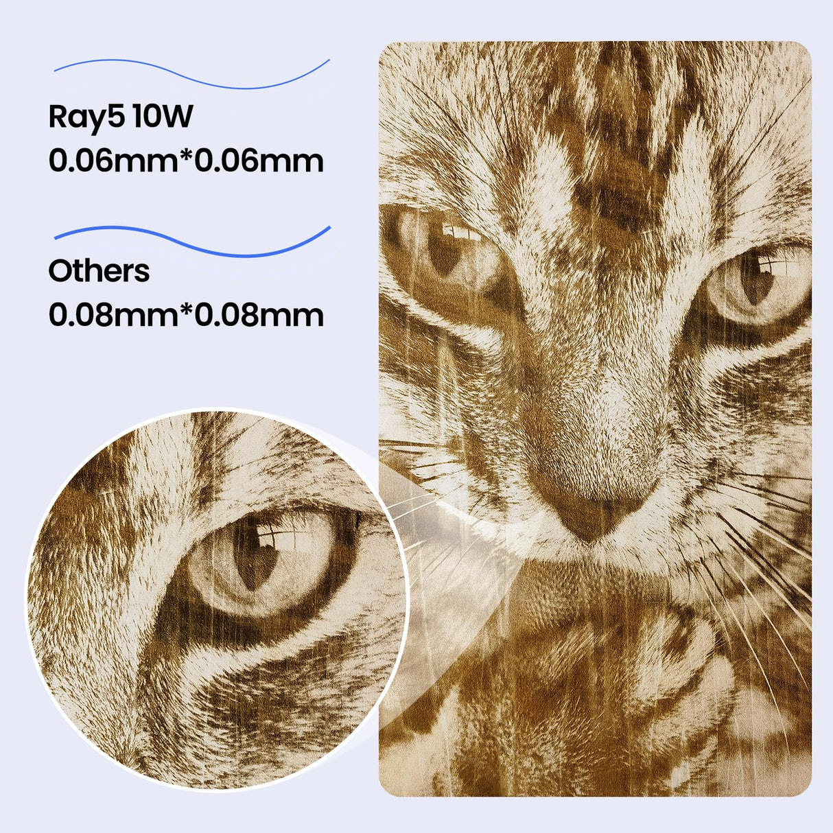 LGT Longer RAY5 Laser Engraver, 10W High-Precision Laser Engraver, Compressed Spot CNC, App Offline Control, DIY Engraving Tool for Metal/Glass/Wood, Engraving Area 15.7 "x15.7", Laser Class 2 Longer