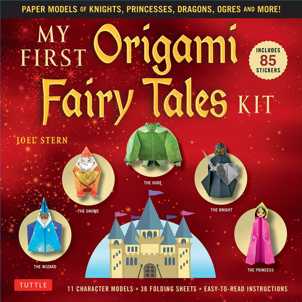 My First Origami Fairy Tales Kit: Paper Models of Knights, Princesses, Dragons, Ogres and More! (includes Folding Sheets, Easy-to-Read Instructions, Story Backdrops, 85 stickers) (Tuttle Specials) WoodArtSupply