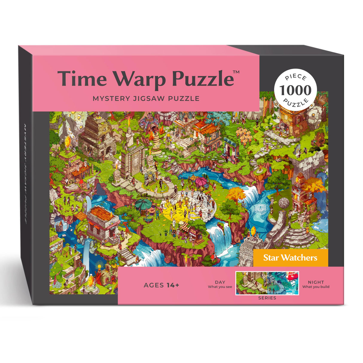 Time Warp Puzzle Mystery Jigsaw Puzzle 1000 Pieces for Adults Day Night Series - A Challenging, Difficult, Picture Changing Puzzle to Solve 26.625 x 19.25 in (Starwatchers) da Vinci's Room