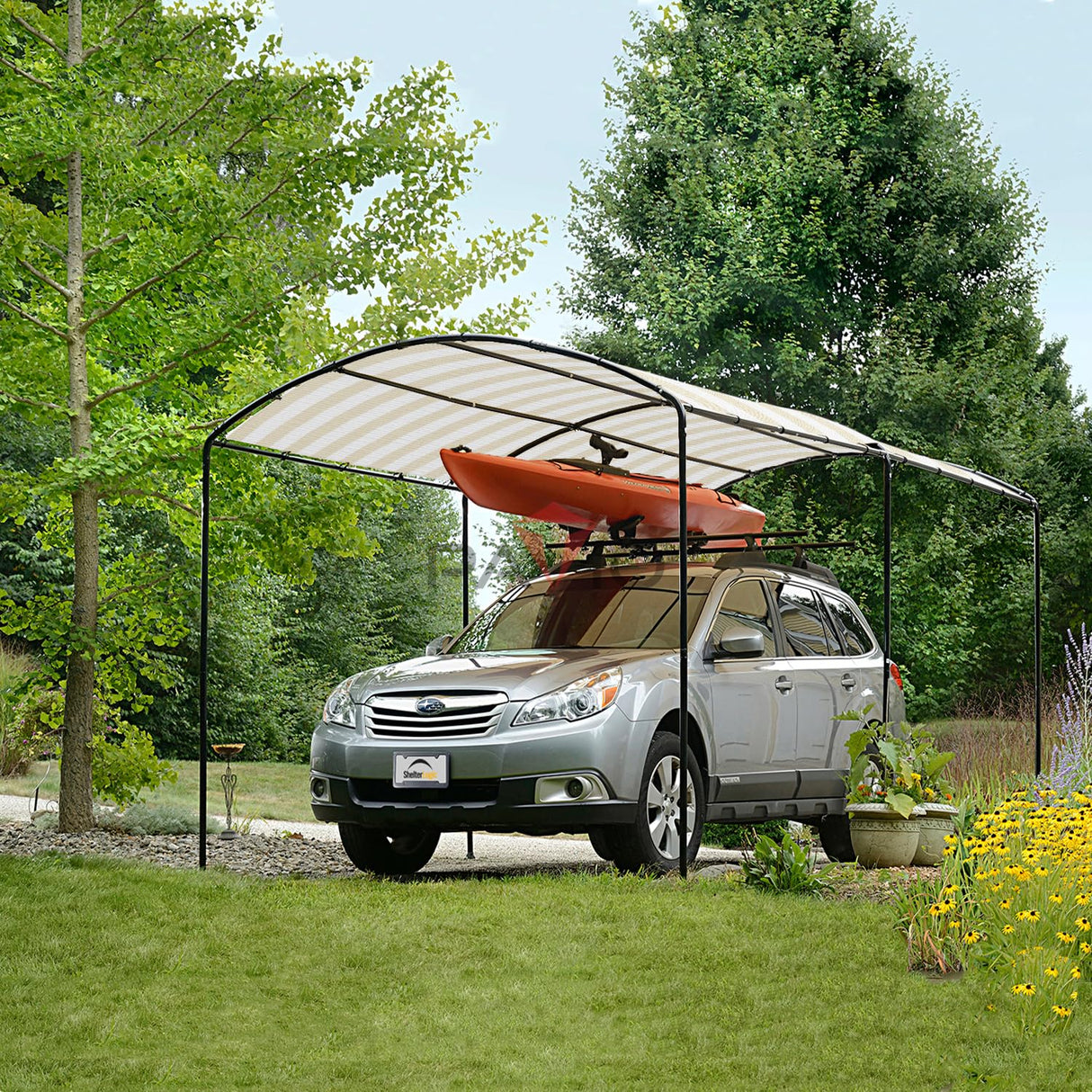 Patio 13' x 18' Straight Edge Sun Shade Sail, Beige White Stripe Shade Sail Canopy Rectangle Outdoor Shade Cloth Pergola Cover UV Block Fabric - Custom Patio