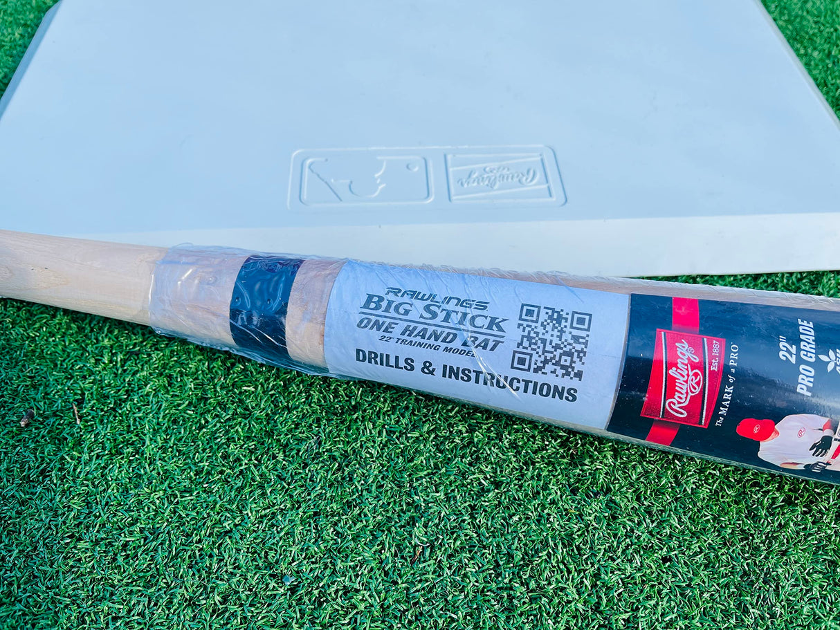 Rawlings | BIG STICK One Hand Training Bat | Baseball / Softball | 22” Pro Grade Ash Rawlings