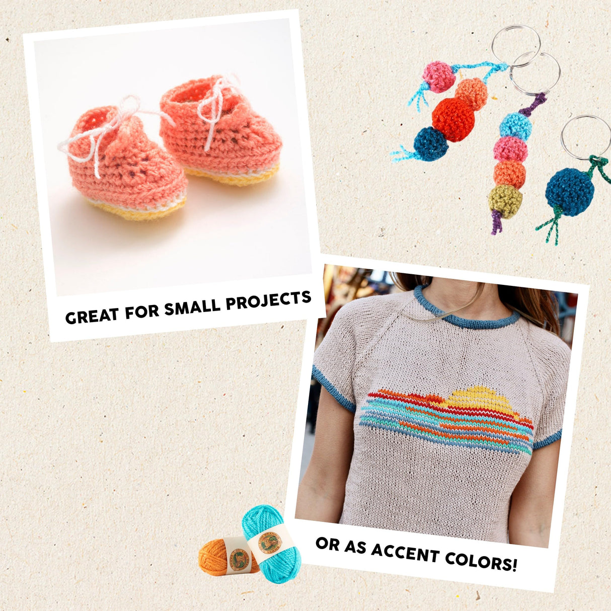 Lion Brand Yarn BonBons Yarn Pack Brights Lion Brand Yarn