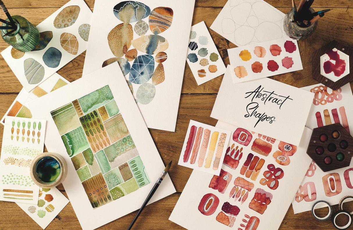 Creative Abstract Watercolor: The beginner's guide to expressive and imaginative painting WoodArtSupply